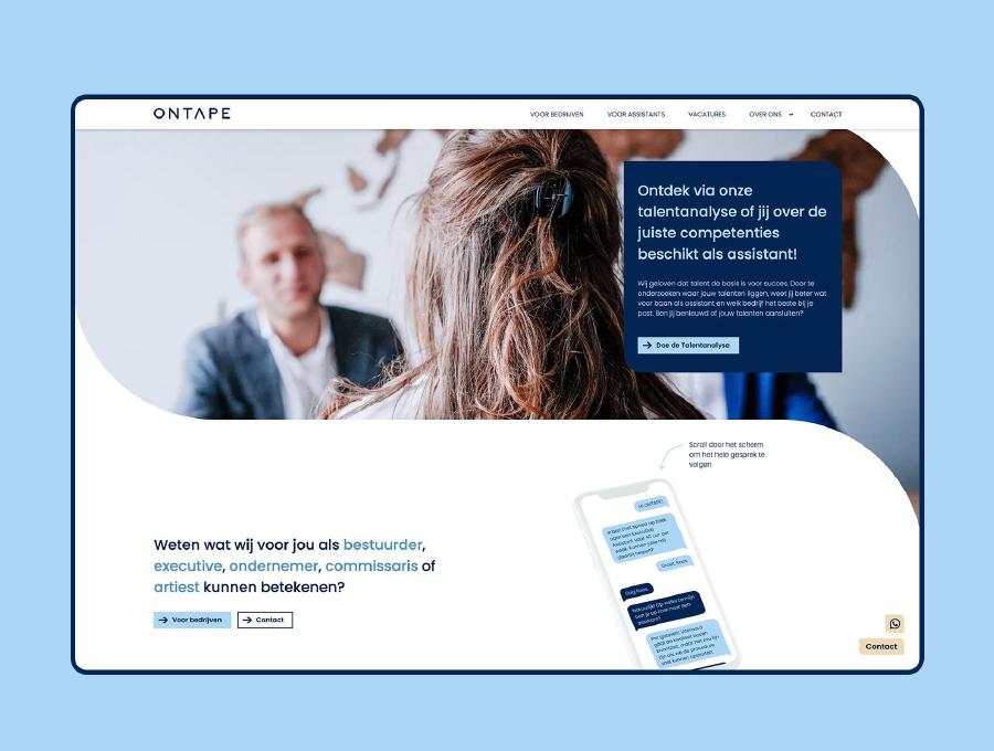 Een nieuw _webdesign_ voor ONTAPE