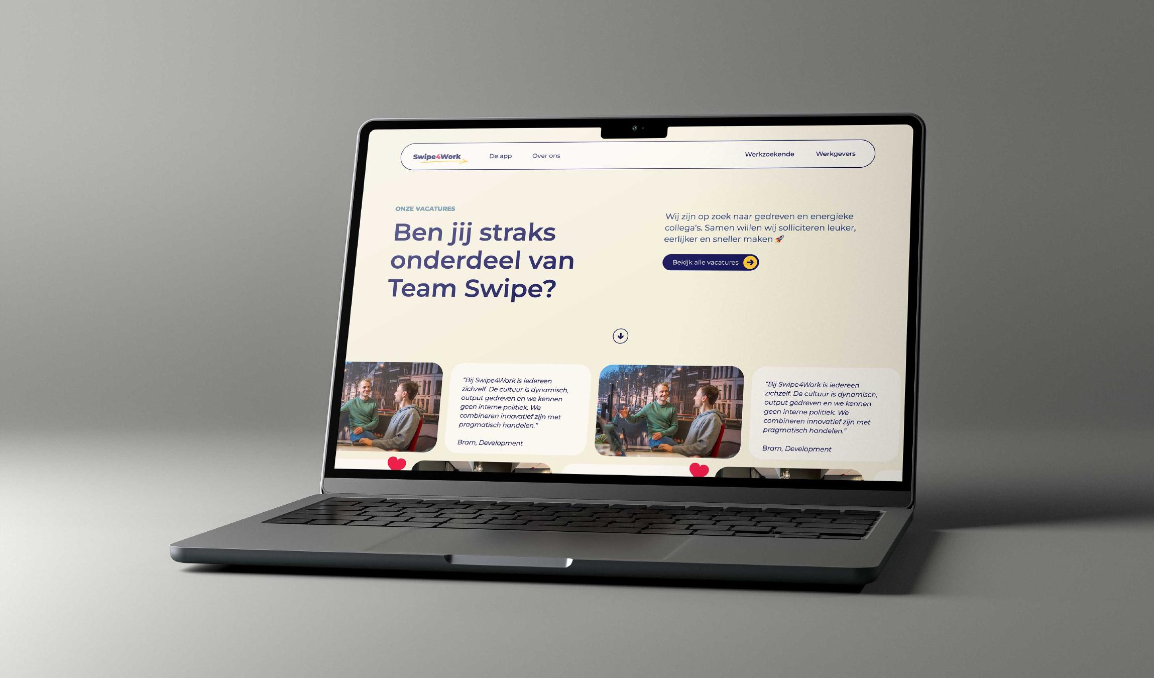 Webdesign voor Swipe4Work